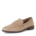 MARCO TOZZI by Guido Maria Kretschmer Herren Slipper aus Leder Elegant, Braun (Taupe Suede), 46 EU