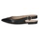 Caprice Damen Slingpumps aus Leder Spitz, Schwarz (Black Nappa), 36