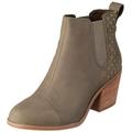 TOMS Damen Everly Stiefel, Olive Night Wildleder, geprägt, Waffelmuster, 35.5 EU