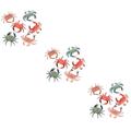 ibasenice 18 Pcs Simulation Crab Crawling Crab Tummy Time Toy Tummy Time Toys Crab Toy Creative Hairy Crab Artificial Kids Toy Crawling Crab Baby Toy Puzzle Toys Seafood Child Statue Plastic