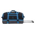 Luggage Trolley Bag Wheeled Holdall Suitcase Waterproof Rolling Duffle Bag with Wheels 26" 30" Trolley and Grab Carry with 4 Colours Options (Blue, Large 30 Inches)