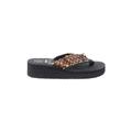 AMII Sandals: Slip On Platform Casual Brown Shoes - Women's Size 37 - Open Toe