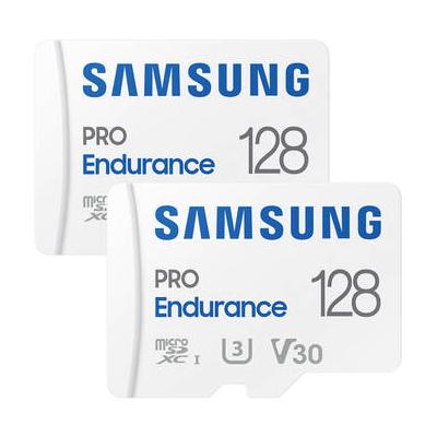 Samsung 128GB PRO Endurance microSDXC Memory Card with SD Adapter (2-Pack) MB-MJ128KA/AM
