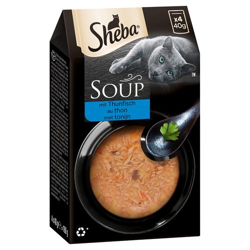 40x 40g Multipack Sheba Classic Soup Frischebeutel mit Thunfisch Katzenfutter nass