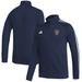 Men's adidas Navy Florida Panthers Raglan Full-Zip Track Jacket