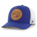 Men's '47 Royal Buffalo Bills Leather Head Flex Hat