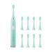 Cglfd Clearance Electric Toothbrush Electric Toothbrush with 8 Brush Heads 5 Cleaning Modes IPX7 Water Proofing-Newly Upgraded Electric Toothbrush Longer Life Faster Char Green