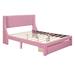 Queen Size Storage Bed Velvet Upholstered Platform Bed with a Big Drawer