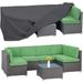 Patio Furniture Cover Oxford & PVC Coating Waterproof & Sun-Resistant