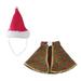 Christmas Pet Costume Dogs and Cats Capes Outfit with Christmas Hat