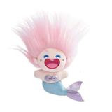 Kripyery Mermaid Cotton Doll Toy Colorful Fluffy Hair Cute Mermaid Stuffed Doll Plushies Pretend Toy Unfinished Cartoon Mermaid Doll Toy Kids Girls Gift