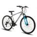 Hiland 26 27.5 Inch Mountain Bike Mens Womens MTB with 21 Speeds High-Tensile Steel Frame V Brake Hardtail Bicycle for Adults