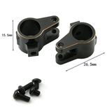 Ametoys Black Coating Brass Axle Tube Link Mount Replacement for SCX10 1/10 RC Car Upgrade Parts - Durable and Stylish