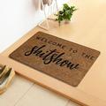 Funny Welcome Personalized Area Rugs Shoes Off Homie Doormat 15.7 (W) X 23.6 (L) Anti-Slip Rubber Doormats Front Porch Decor Area Rugs Novelty Gift Mats for The Entrance Way Indoor Kitchen Rugs