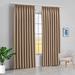 Amay Blackout Double Pinch Pleat Curtain Panel Draperies Taupe 84 W x 96 L-1 Panel