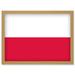 Poland National Flag Patriotic Vexillology World Flags Country Region Poster Artwork Framed Wall Art Print A4