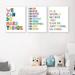 3 Pieces Colorful Inspirational Quotes Wall Art Prints We Can Do Hard Things Posters Nursery Canvas Painting for Classroom Girls Kids Playroom Decor With Inner Frame