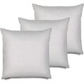 3 Pack Pillow Insert 34X34 Hypoallergenic Square Form Sham Stuffer Standard White Polyester Decorative Euro Throw Pillow Inserts For Sofa Bed - Made In (Set Of 3) - Machine Washable And Dry