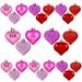 Decorations Ornaments Valentine s Day 24Pcs Gifts Valentine Heart Hangs Balls for Crafts Christmas Garland Woodsy Gourd Lamp Beads Christmas Tensile Garland Valentine s Day Decorations Vintage