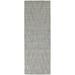 HomeRoots 513540 10 ft. Gray & Ivory Abstract Hand Woven Runner Area Rug