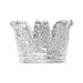 Crown Glass Candle Holder Crystal Transparent Candlestick Desktop Ornament for Home Wedding Party Decor Storage Disc