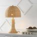 JONATHAN Y Margie 22 Bohemian Rustic Iron LED Table Lamp Natural/Brass Gold by JONATHAN Y