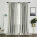 Fashnice Bohemian Boho Vintage Drapes Panel Retro Window Curtain Home Decor Long Curtains Rod Pocket Living Room Kitchen 2#Gray W:24 x H:35 / 60cm*90cm