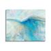 Stupell Blue Fluid Pastel Abstract Swirl Abstract Painting Gallery Wrapped Canvas Print Wall Art