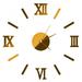 Luxury Roman Numerals Large Hands Modern DIY Frameless 3D Big Mirror Surface Effect Wall Clock Watches Home Decoration Self-Adhesive Wall Sticker Decor