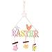 Easter Decorations Easter Wooden Letter Easter Sign Pendant Decorative Hanging Ornament Decorations Wood A
