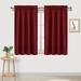 DWCN Burgundy Room Darkening Blackout Curtains - Thermal Insulated Privacy Energy Saving Window Curtain Drapes 42 x 54 inch Length Set of 2 Bedroom Living Room Curtains