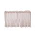 Rod Lace Tier Curtains Or Valance Cafe Kitchen - Pink-Valance-137x61cm