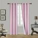 1 SET GEOMETRIC/SOLID LINED BLACKOUT GROMMET WINDOW CURTAIN DRAPE MODERN DESIGN