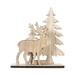 Metal Statue Christmas Table Wooden Table Top Decorations For Holiday Home Party Decorations Glass Christmas Ornament