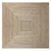 Casavani Handmade Geometric Beige Jute Dhurrie Living Room Square Area Rug Office/Home Floor Carpet Outdoor Garden Mat 4x4 feet