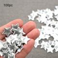 iOPQO Christmas Ornaments Christmas Tree Decorations 100Pc Gold Silver Cloth Five-Pointed Star Confetti Home Decoration 2Cm Decoration 2Cm Silver Silver Christmas Decorations Clearance