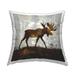 Stupell Industries Rustic Moose Woodland Animal Printed Throw Pillow Design by Carl Colburn