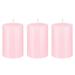 Mega Candles 3 pcs Unscented Pink Round Pillar Candle Hand Poured Premium Wax Candles 2 Inch x 3 Inch Home DÃ©cor Wedding Receptions Baby Showers Birthdays Celebrations Party Favors & More