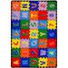 Large Classroom Kids Alphabet (A-Z 1-9) Puzzle Area Rug Non Gel Backing (3 Feet X 5 Feet)