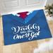 Outside Best Dad Ever Decorative Doormat Seasonal Winter Xmas Holiday Low-Profile Floor Mat Switch Mat for Indoor Outdoor(A012 S)