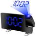 LED Projection Alarm Clock LED Electronic Alarm Clock Digital Projection Clock Adjustable Brightness Snooze