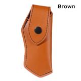 Brown Pocket Hunt Outdoor Equipment Knife Sheath Holster Flashlight Case Camp Outdoor Carry Belt Loop Case Fold Knife Tool BROWN