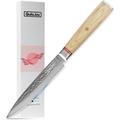 Qulajoy Kitchen Utility Knife 4.9 Inch Professional Japanese Kitchen Knife 67-Layers Damascus Chef Knife Sharp Cooking Knife for Home Outdoor with Ergonomic Wood Handle
