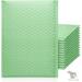 ProLine Extra Wide CD DVD Light Green Poly Bubble Mailers Envelopes Bags 6.5 x 10 (50 Mailers)