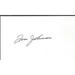 Tom Johnson Signed 3x5 Index Card Canadiens