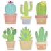 Wrapables Cute Cactus Succulents Sticky Notes Adhesive Memo Notepads for Home Office Work (Set of 6)