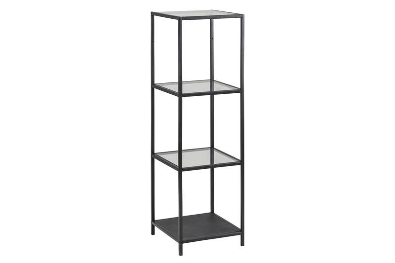 Sea Regal mit 3 Ablagen in klar Glas und schwarzen Metall. Image