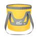 12L Portable Foldable Water Bucket Fishing Bucket Folding Water Container for Travelling Camping Hiking Fishing Washing