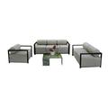 Volantes Outdoor 3-Piece Sofa Loveseat and Chair Set