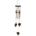 Warkul Wind Chimes for Outdoor Indoor Decor Anti-corrosion Wind Chime with Heart Pendant Metal Patio Porch Windchimes Bell for Home Hanging Wind Chime